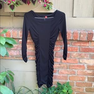 BCBG Black Bodycon Long sleeve Cocktail Dress